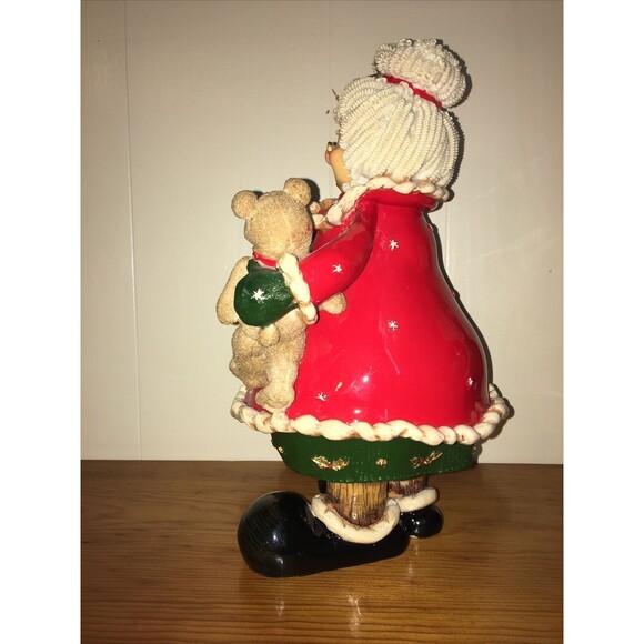 Kirklands Vintage Mr. And Mrs. Santa Clause Approx 13” Holiday Christmas Santas - Picture 10 of 15